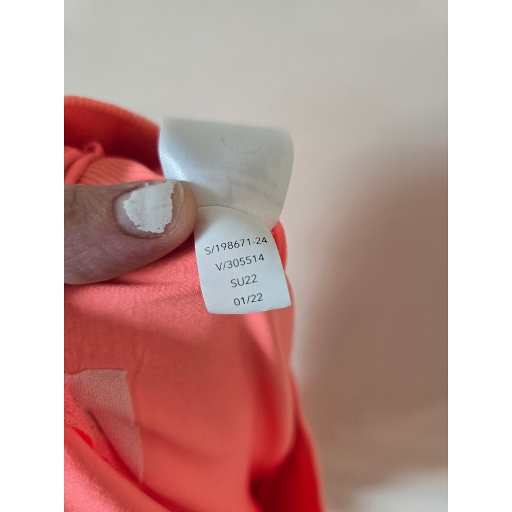 Athleta Brooklyn Ankle Pant Coral Pink Ribbed Side Panel Tapered Trousers 4 - Picture 9 of 9
